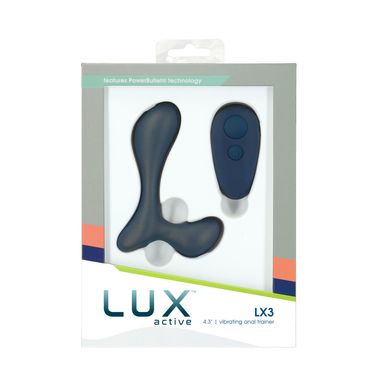 Вибромассажер простаты Lux Active LX3 Vibrating Anal Trainer, пульт ДУ