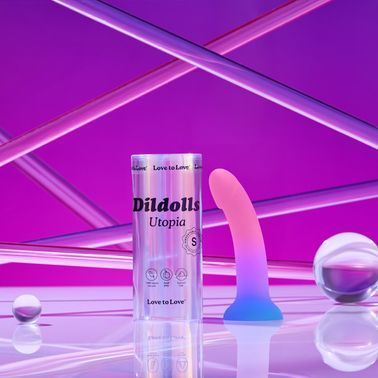 Дилдо з кольоровим градієнтом Love To Love DILDOLLS - UTOPIA ультрам'який, S