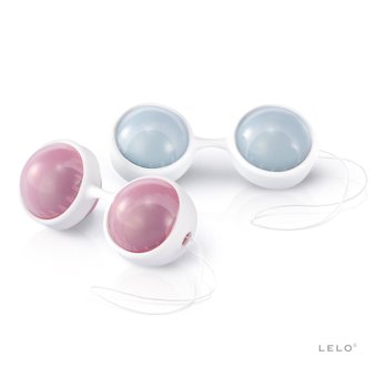 Набор вагинальных шариков LELO Beads, диаметр 3,5 см, изменяемая нагрузка, 2х28 и 2х37 г, Рожевий перламутр, Рожевий перламутр