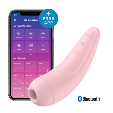 Вакуумний кліторальний стимулятор Satisfyer Curvy 2+ Pink