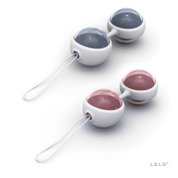 Набор вагинальных шариков LELO Beads, диаметр 3,5 см, изменяемая нагрузка, 2х28 и 2х37 г, Рожевий перламутр, Рожевий перламутр