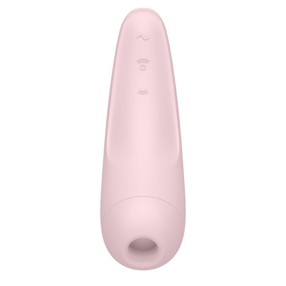 Вакуумный клиторальный стимулятор Satisfyer Curvy 2+ Pink с управлением через интернет