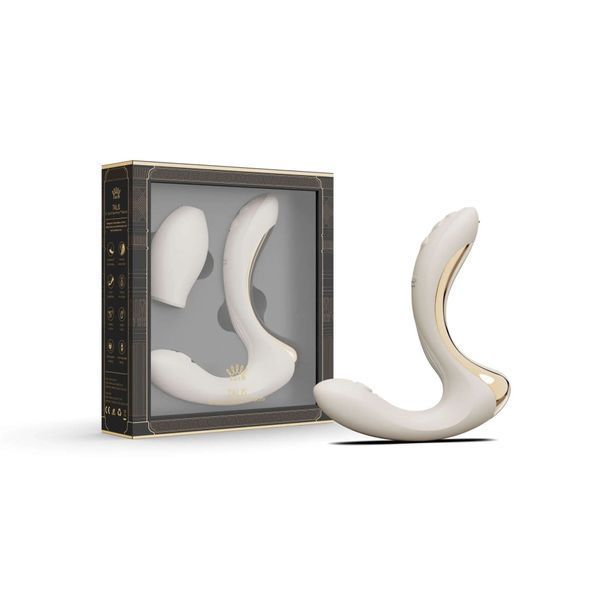 Вібратор-пульсатор з вакуумною насадкою Zalo &ndash; Talis G-Spot PulseWave Vibrator Velvet Purple, Білий