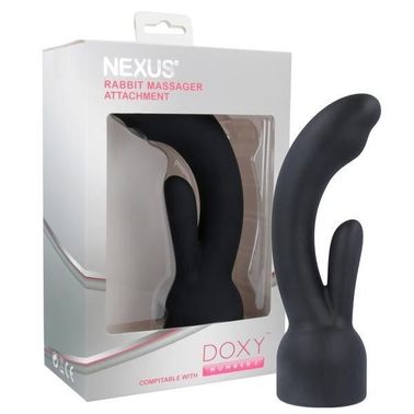 Насадка для вибромассажера Doxy Number 3 - Nexus Rabbit Massager в виде вибратора-кролика