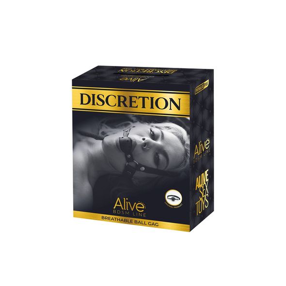 Воздухопроницаемый кляп Alive Discretion Red