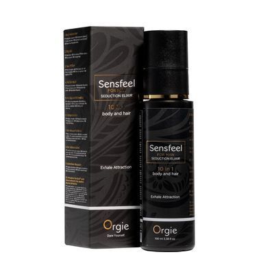 Лосьйон з феромонами для тіла та волосся Orgie &ndash; Sensfeel Seduction Elixir 10 in 1 for Man (100 мл)