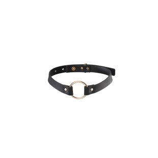 Чокер з екошкіри Bijoux Indiscrets Maze – Single Choker Black