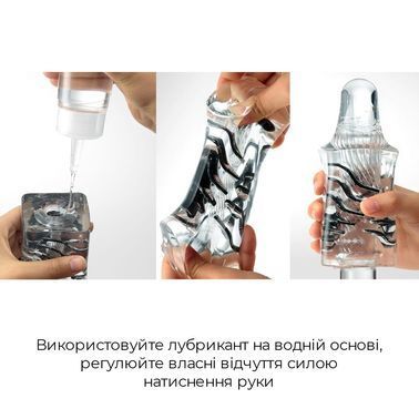Мастурбатор Tenga Crysta Ball, унікальний рельєф, стимулювальні щільні кульки, прозорий матеріал