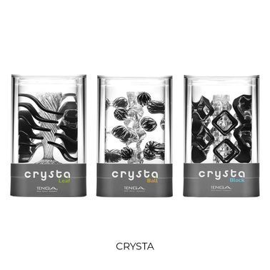 Мастурбатор Tenga Crysta Ball, унікальний рельєф, стимулювальні щільні кульки, прозорий матеріал