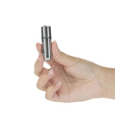 Вибропуля PowerBullet First-Class Bullet 2.5&Prime; with Key Chain Pouch, Silver, 9 режимов вибрации, Серебристый, Сріблястий