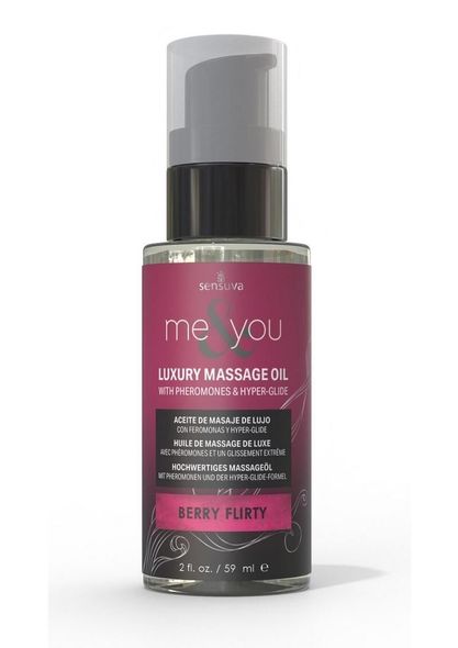 Массажное масло Sensuva Me&You - Berry Flirty (Wild Berries) 59 мл, вишня