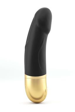 Вибратор Dorcel Real Vibration S Flesh, Чорний/золотистий